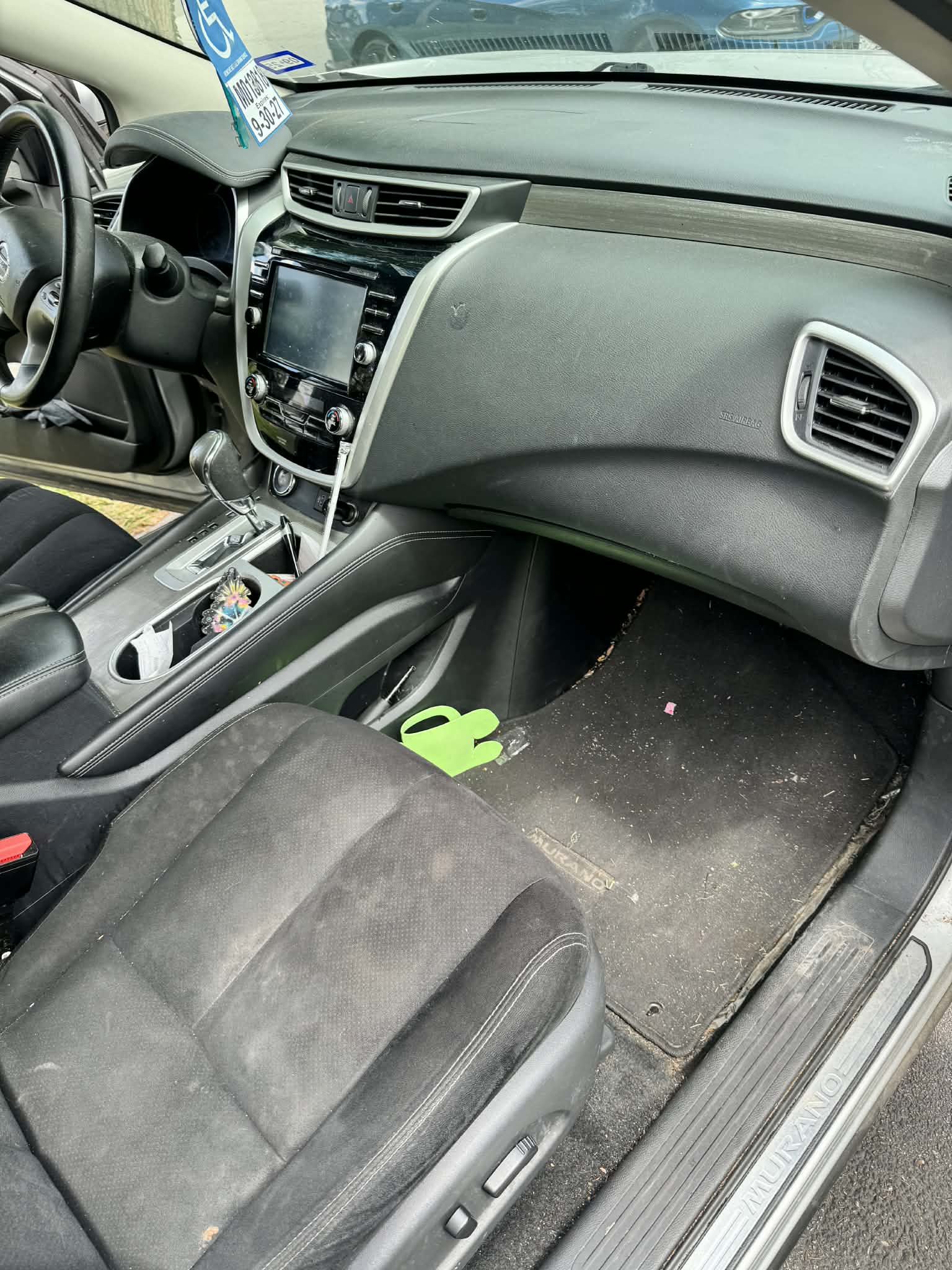 Passenger side before