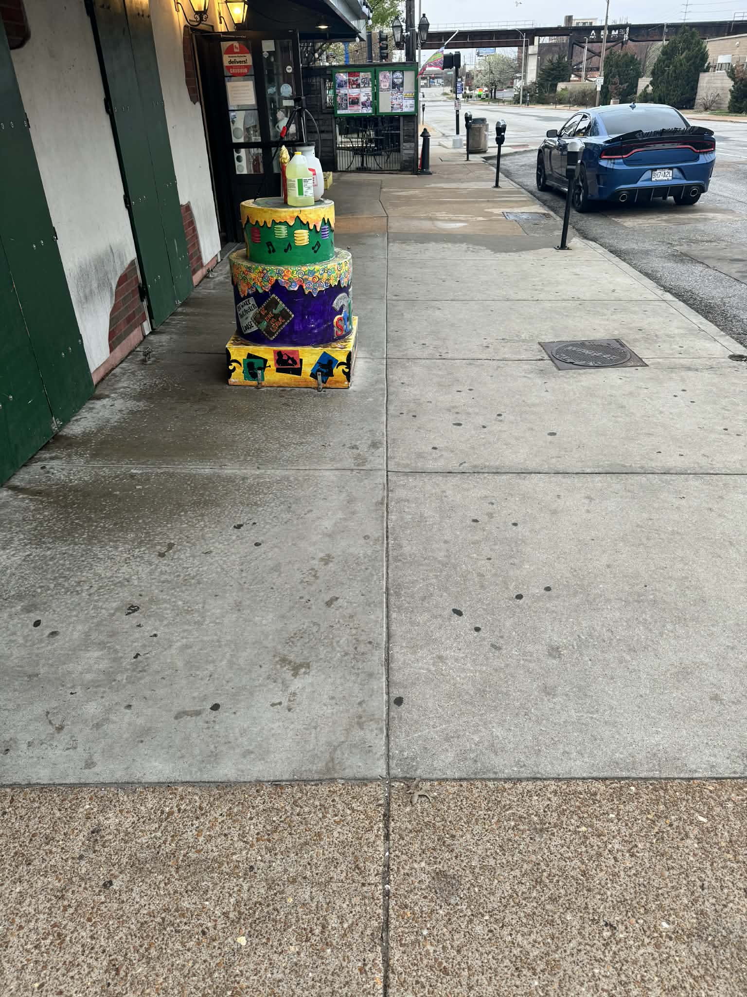 Commercial area before