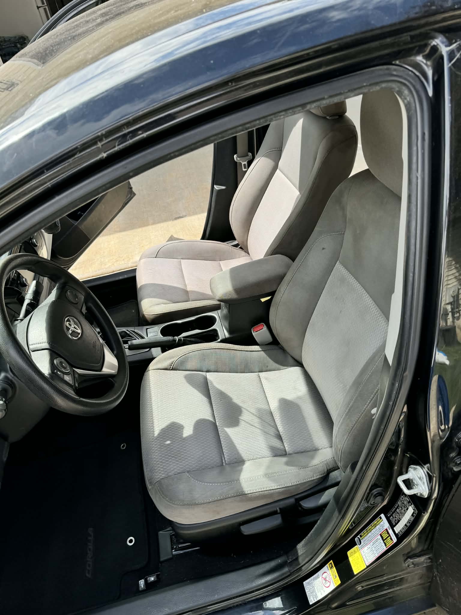 Toyota interior after